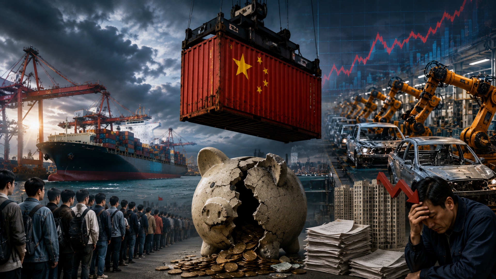After China’s exports surged by 23.9 percent, it’s even more questionable who is consuming these “Made in China.”