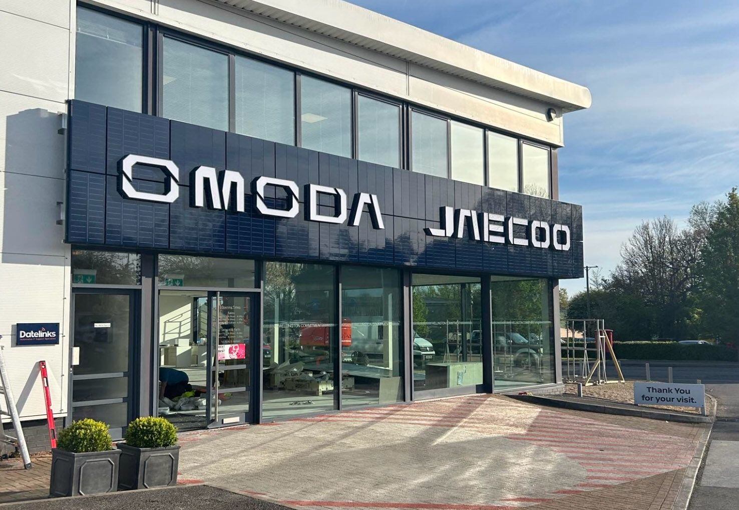 OMODA与JAECOO英国经销网络资料图。奇瑞旗下品牌也在加速进入英国市场｜来源：Noticias R7