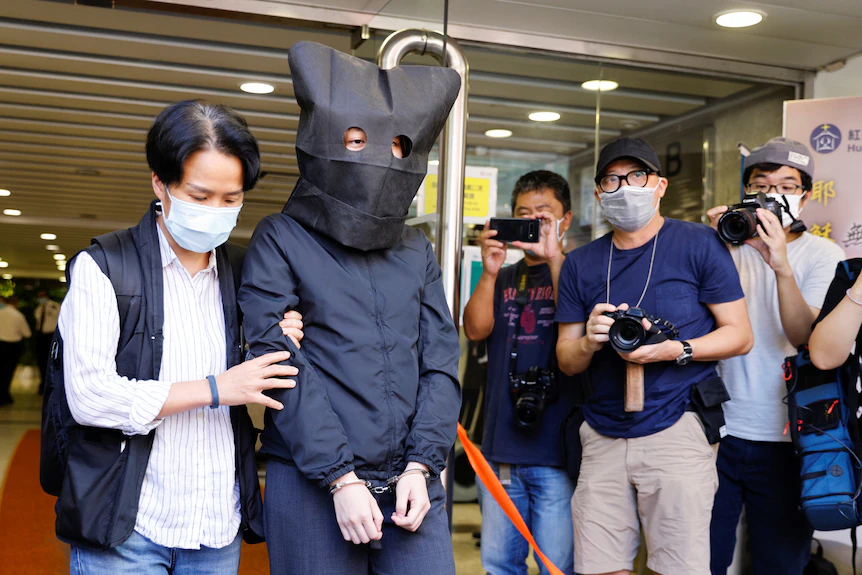 香港以煽动罪拘捕出版者的历史资料图|来源:ABC News