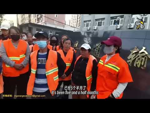 迁西道路养护工人现场视频另一帧画面。来源：昨天工作室