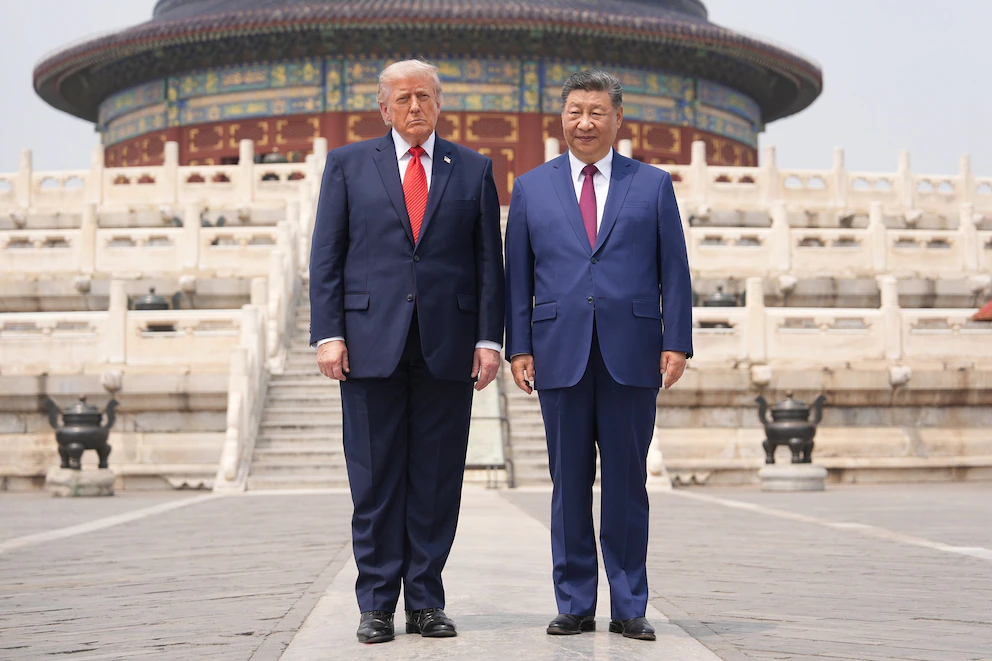 特朗普与习近平2026年5月北京会面（资料照片，非本次核军控会谈）｜来源：AP/ABC News
