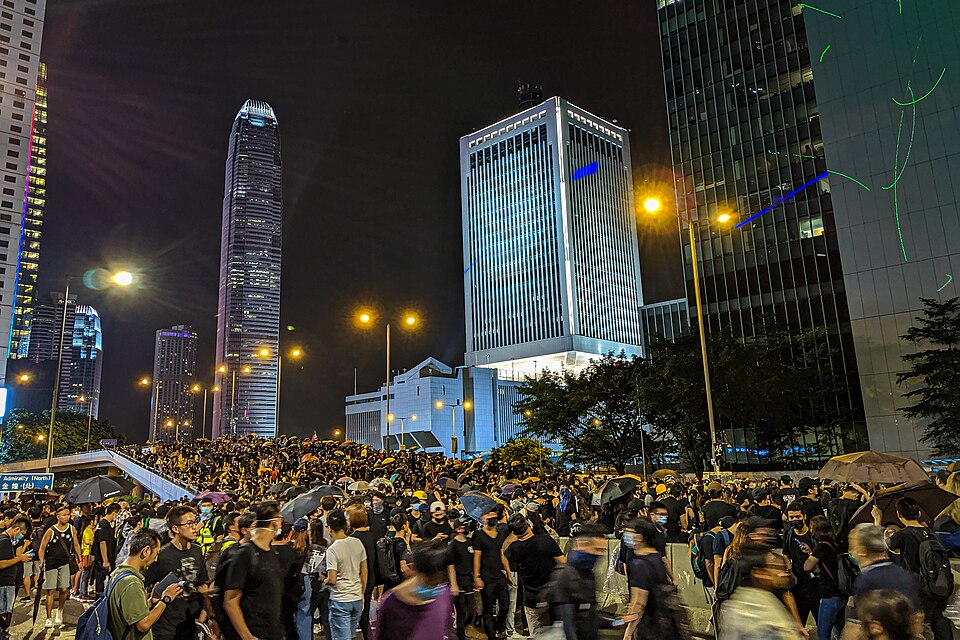2019年8月18日香港反修例示威资料照。Studio Incendo,CC BY 2.0|来源:Studio Incendo / Wikimedia Commons