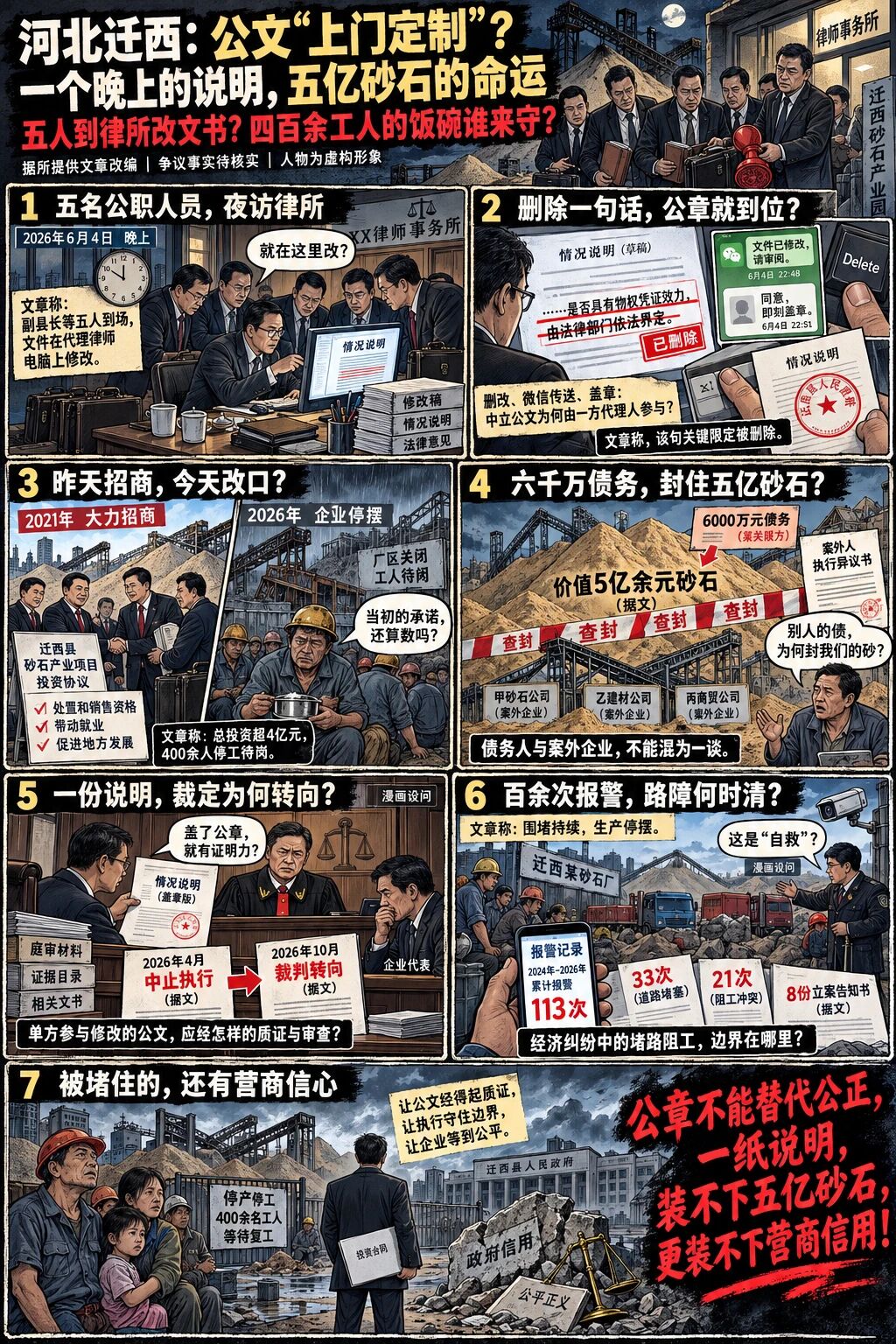 河北迁西官员“深夜上门定制”政府公文：法治化营商环境岂容权力“精雕细琢”
