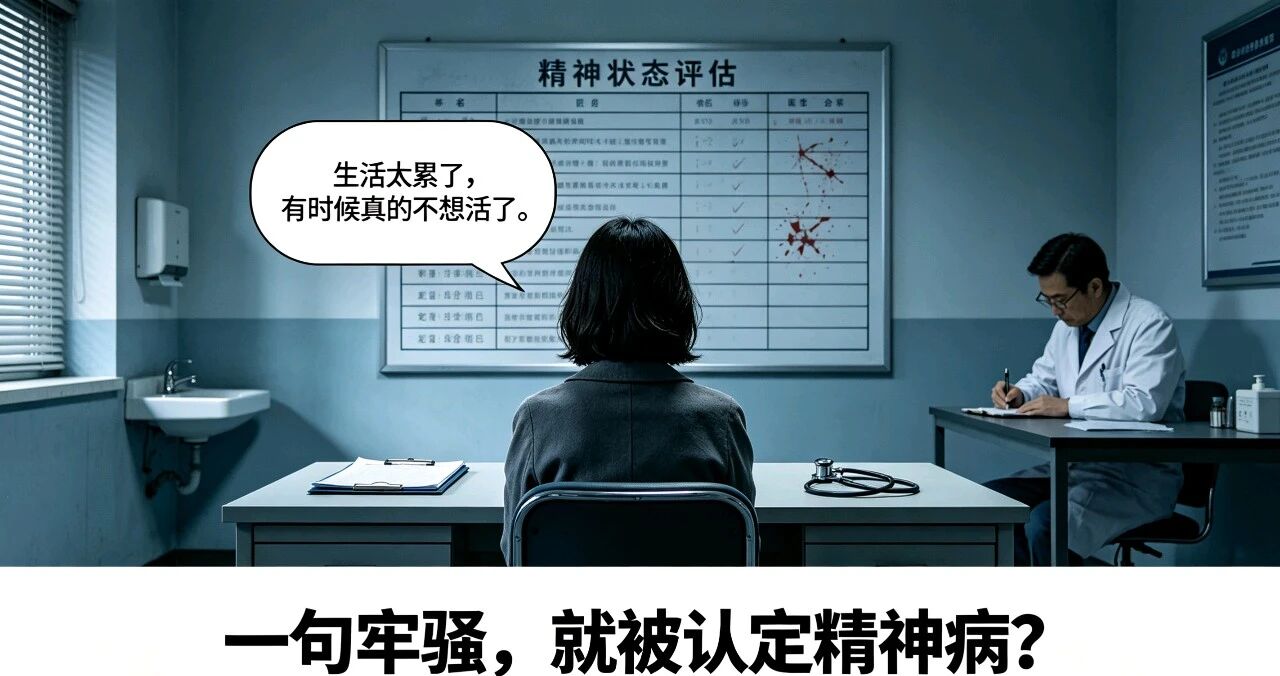 普通宝妈因一句情绪牢骚被强制关进精神病院161天引发全网对精神病认定标准的质疑